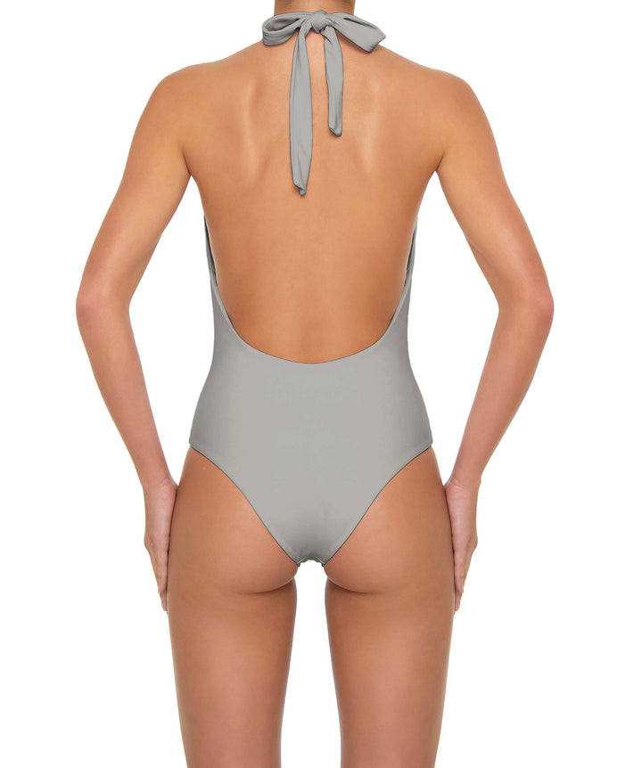 BSWS-S89 Deep Plunge Ring Halter One Piece