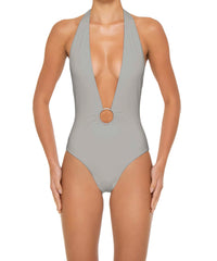 BSWS-S89 Deep Plunge Ring Halter One Piece
