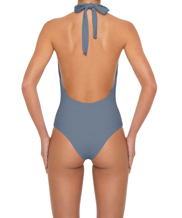 BSWS-S89 Deep Plunge Ring Halter One Piece