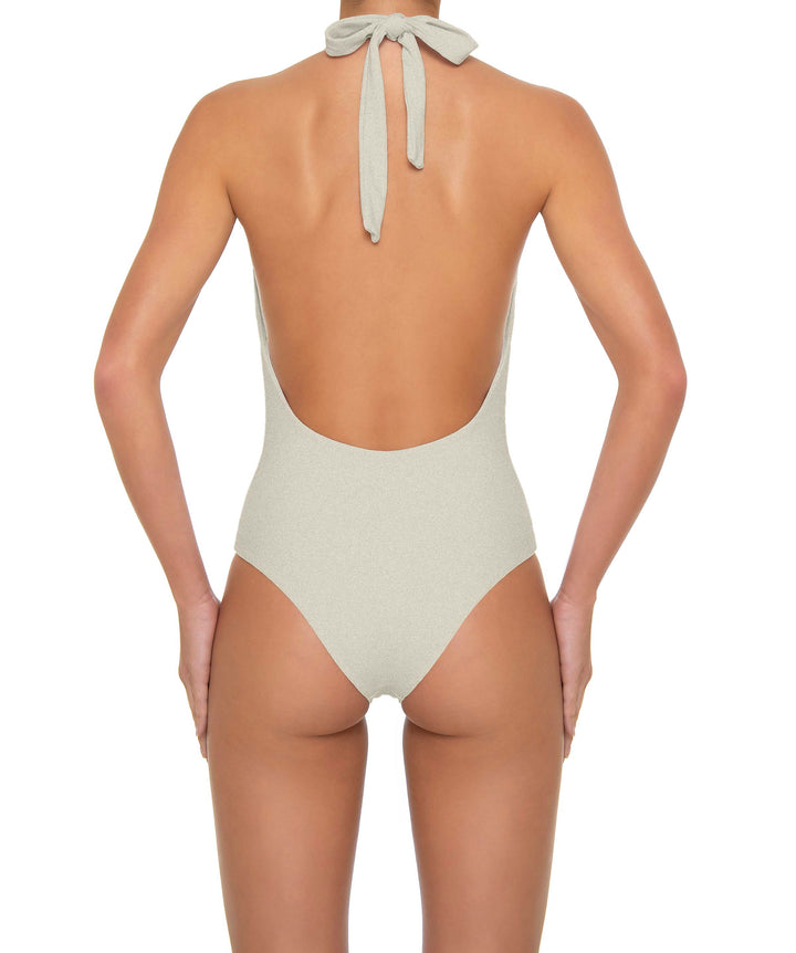 BSWS-S89 Deep Plunge Ring Halter One Piece