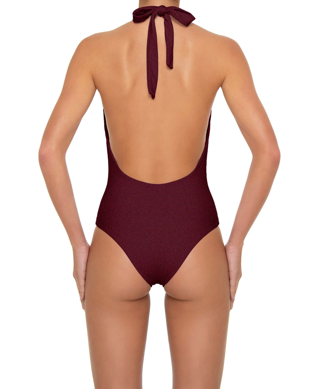 BSWS-S89 Deep Plunge Ring Halter One Piece