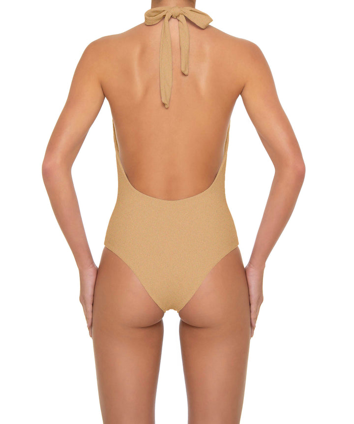 BSWS-S89 Deep Plunge Ring Halter One Piece