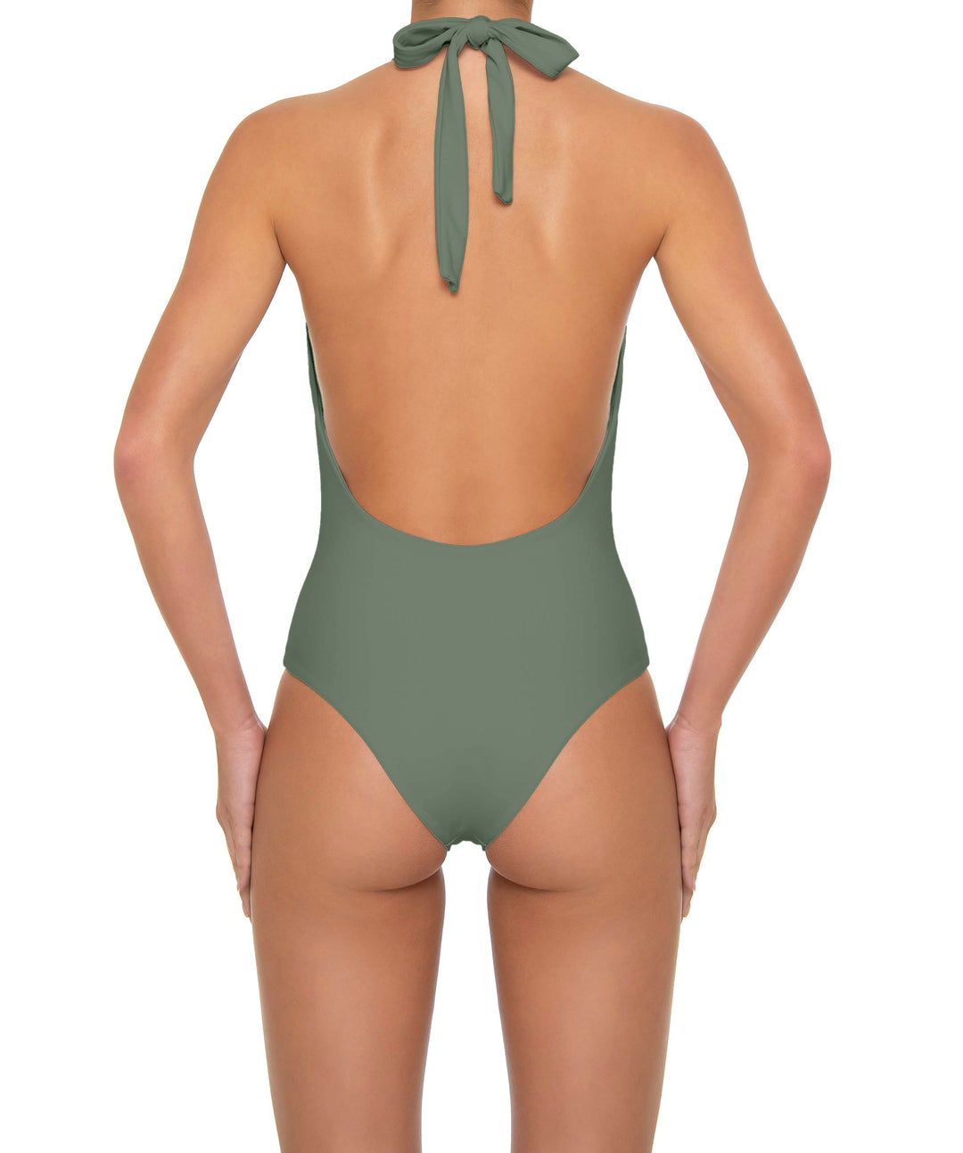 BSWS-S89 Deep Plunge Ring Halter One Piece