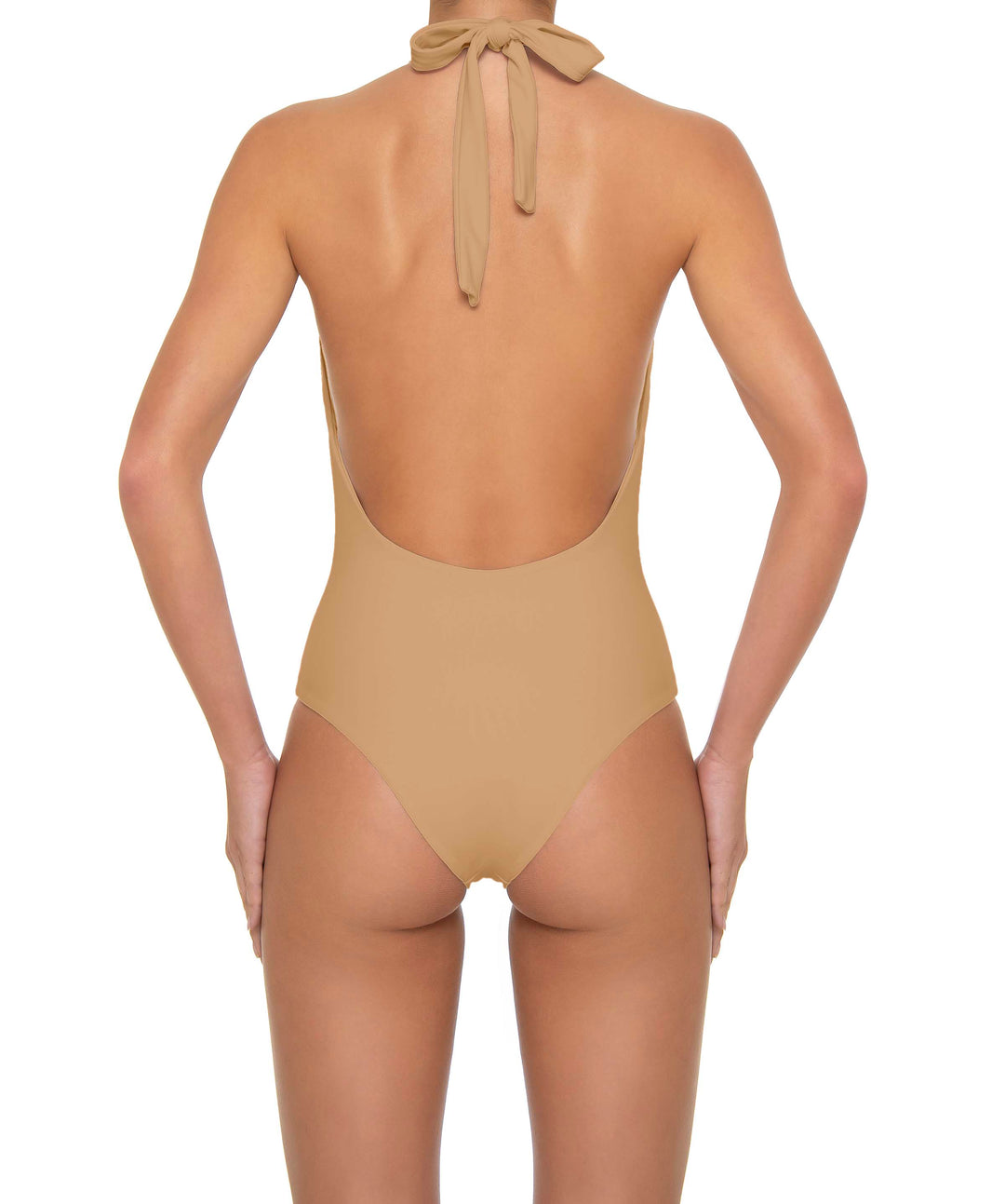 BSWS-S89 Deep Plunge Ring Halter One Piece