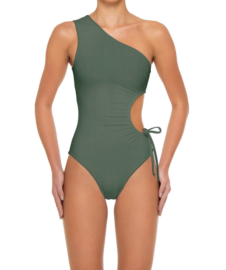 BSWS-S94 Ruched Side One Piece