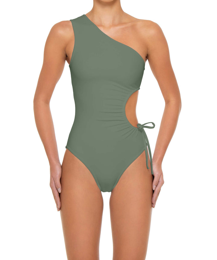 BSWS-S94 Ruched Side One Piece