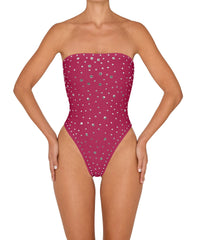 BSWS-S95 Classic Strapless Studded Seamless One Piece