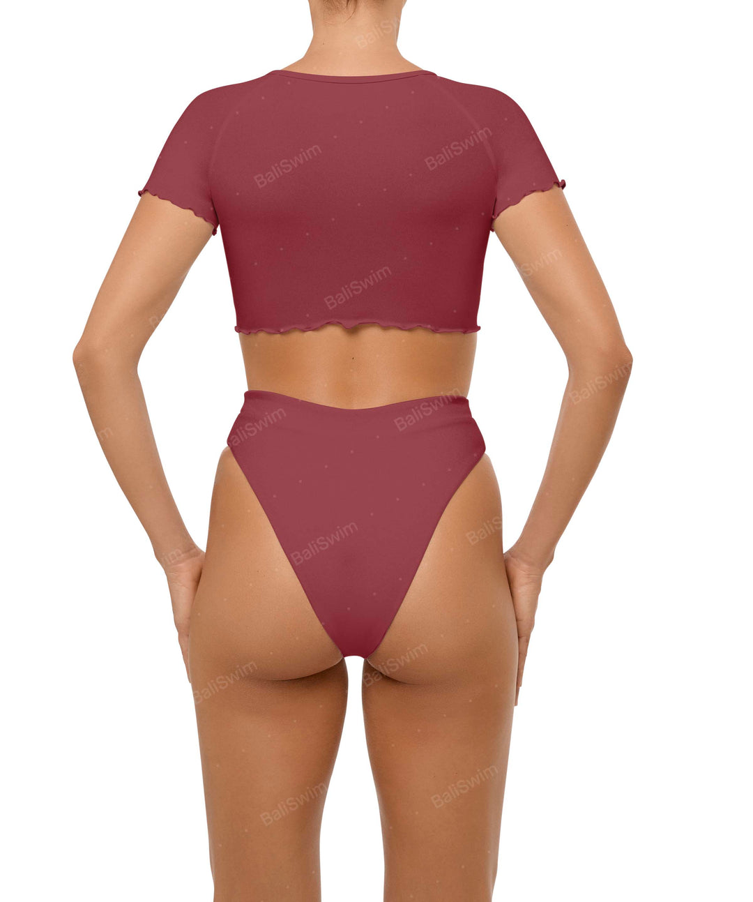 BSWS-B101 Overlapped Brief Bikini Bottom