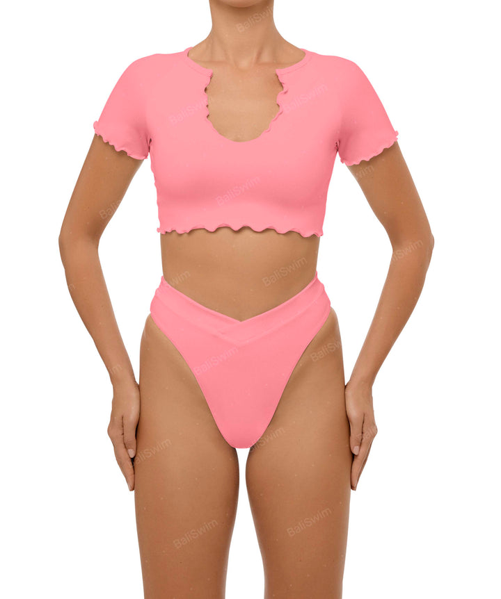 BSWS-B101 Overlapped Brief Bikini Bottom