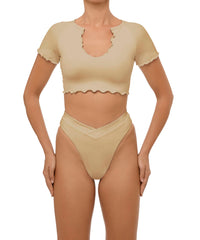 BSWS-B101 V-Front Cross-Over Bikini Bottom