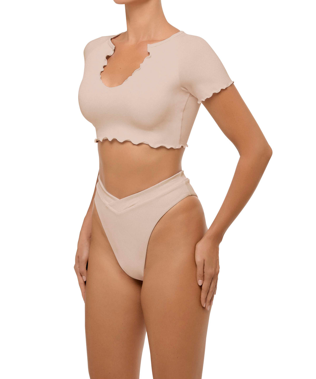 BSWS-B101 V-Front Cross-Over Bikini Bottom