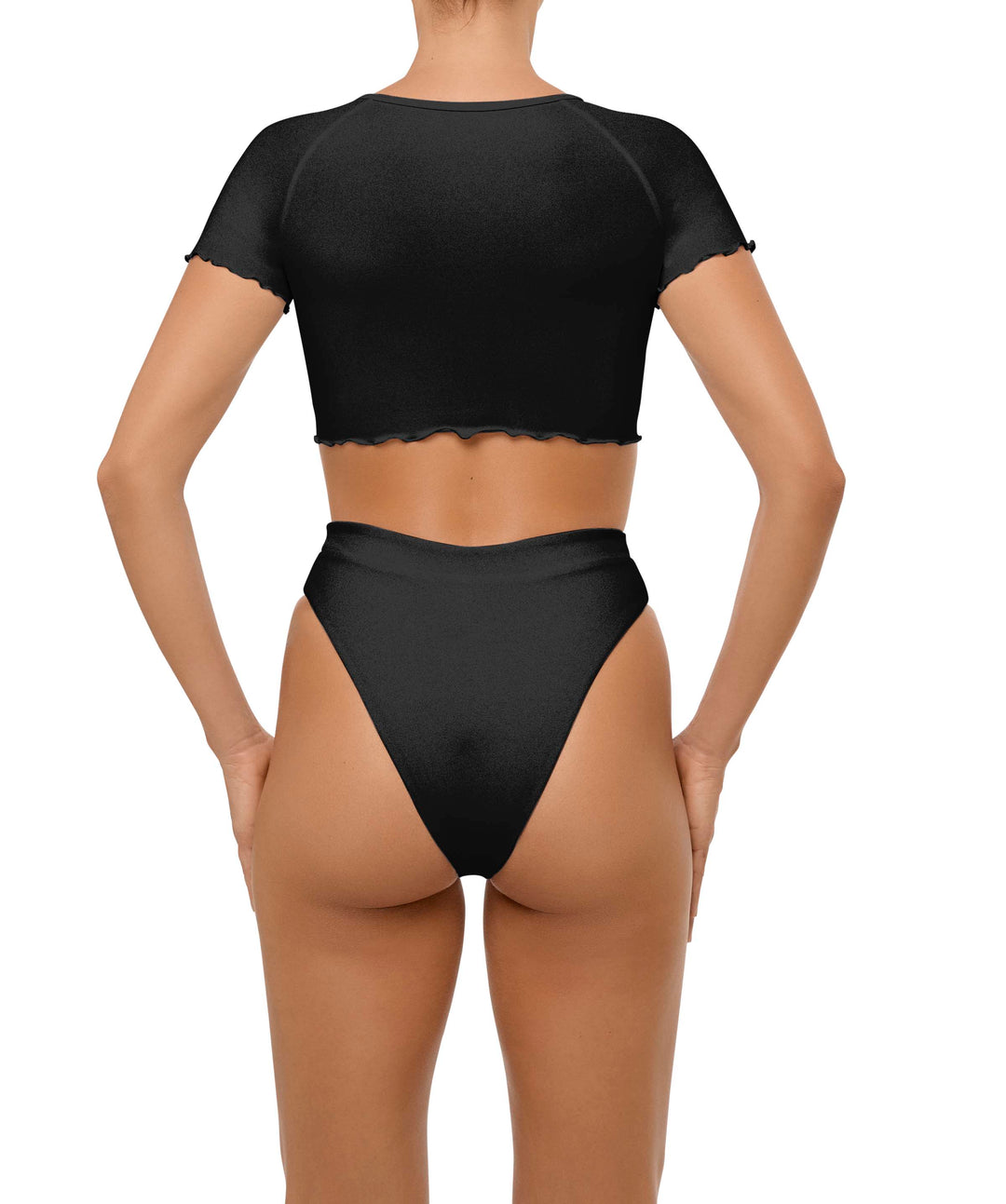 BSWS-T101 V-neck Cropped Tankini