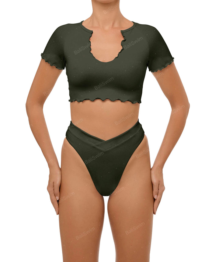 BSWS-B101 V-Front Cross-Over Bikini Bottom