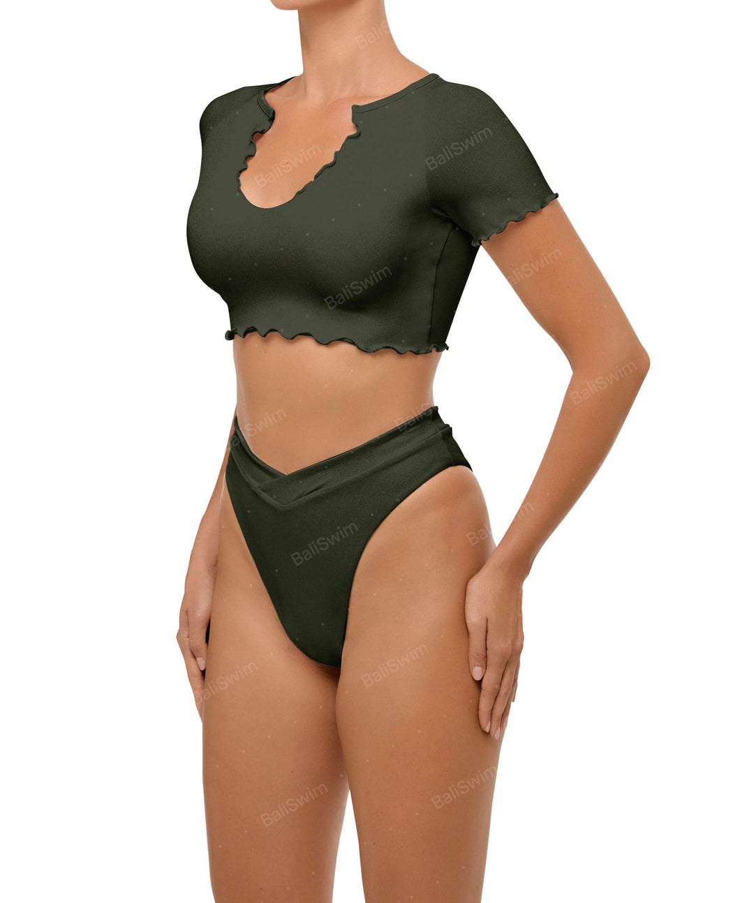 BSWS-B101 V-Front Cross-Over Bikini Bottom