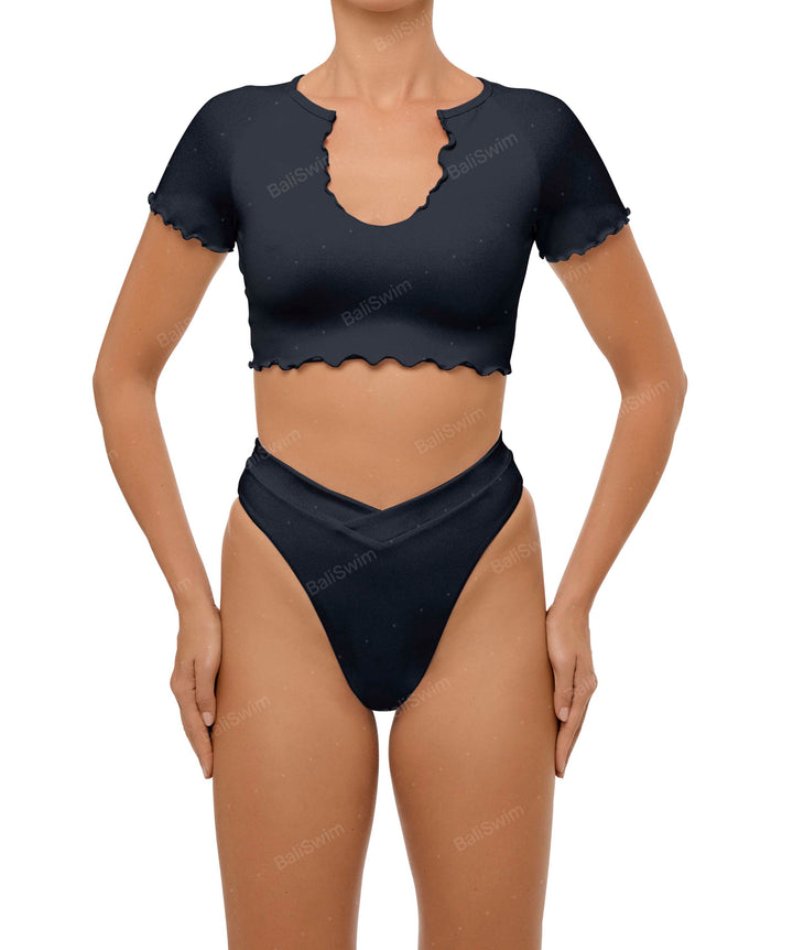BSWS-B101 V-Front Cross-Over Bikini Bottom