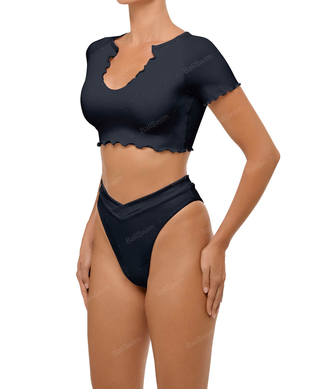 BSWS-B101 V-Front Cross-Over Bikini Bottom