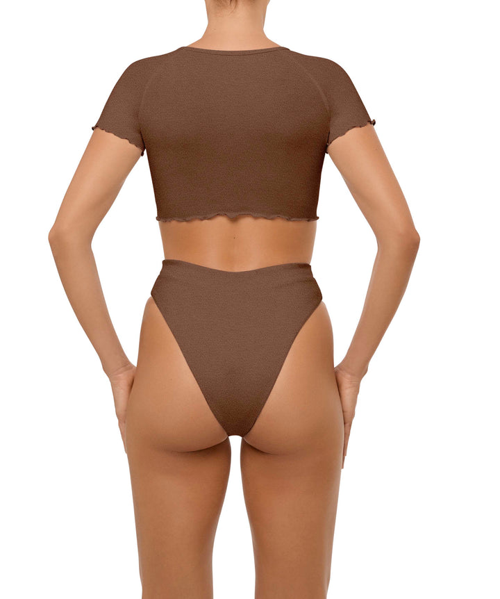 BSWS-B101 Overlapped Brief Bikini Bottom