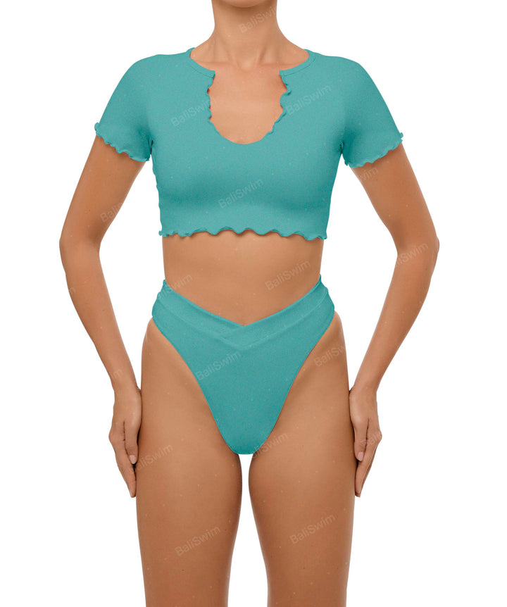 BSWS-B101 Overlapped Brief Bikini Bottom