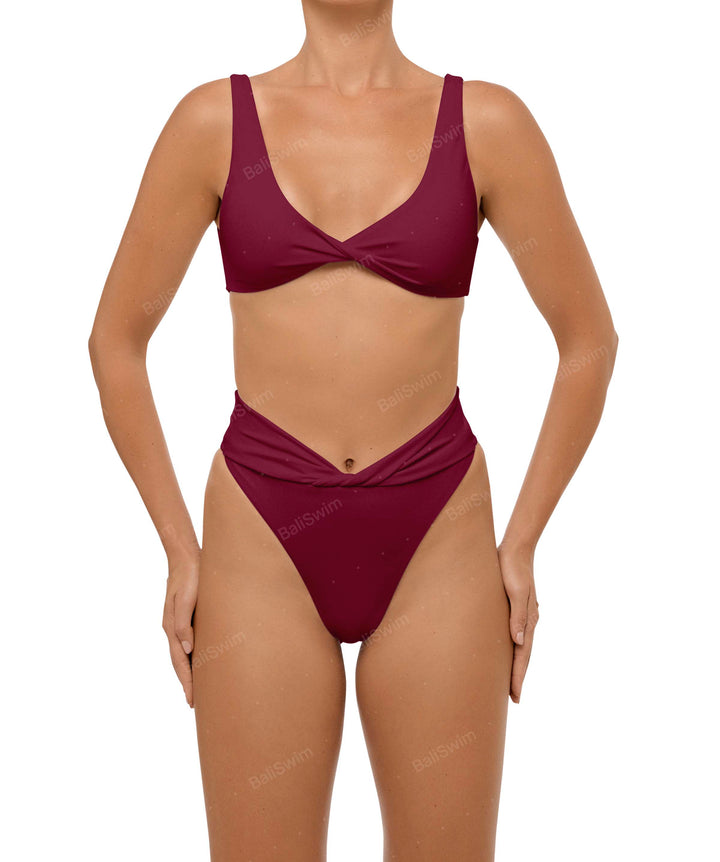 BSWS-B102 Twisted V-waist Bikini Bottom