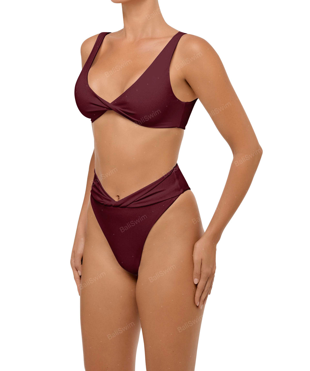 BSWS-B102 Twisted V-waist Bikini Bottom
