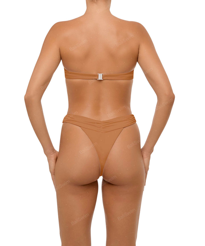 BSWS-T105 Gathered Underwired Bandeau Top