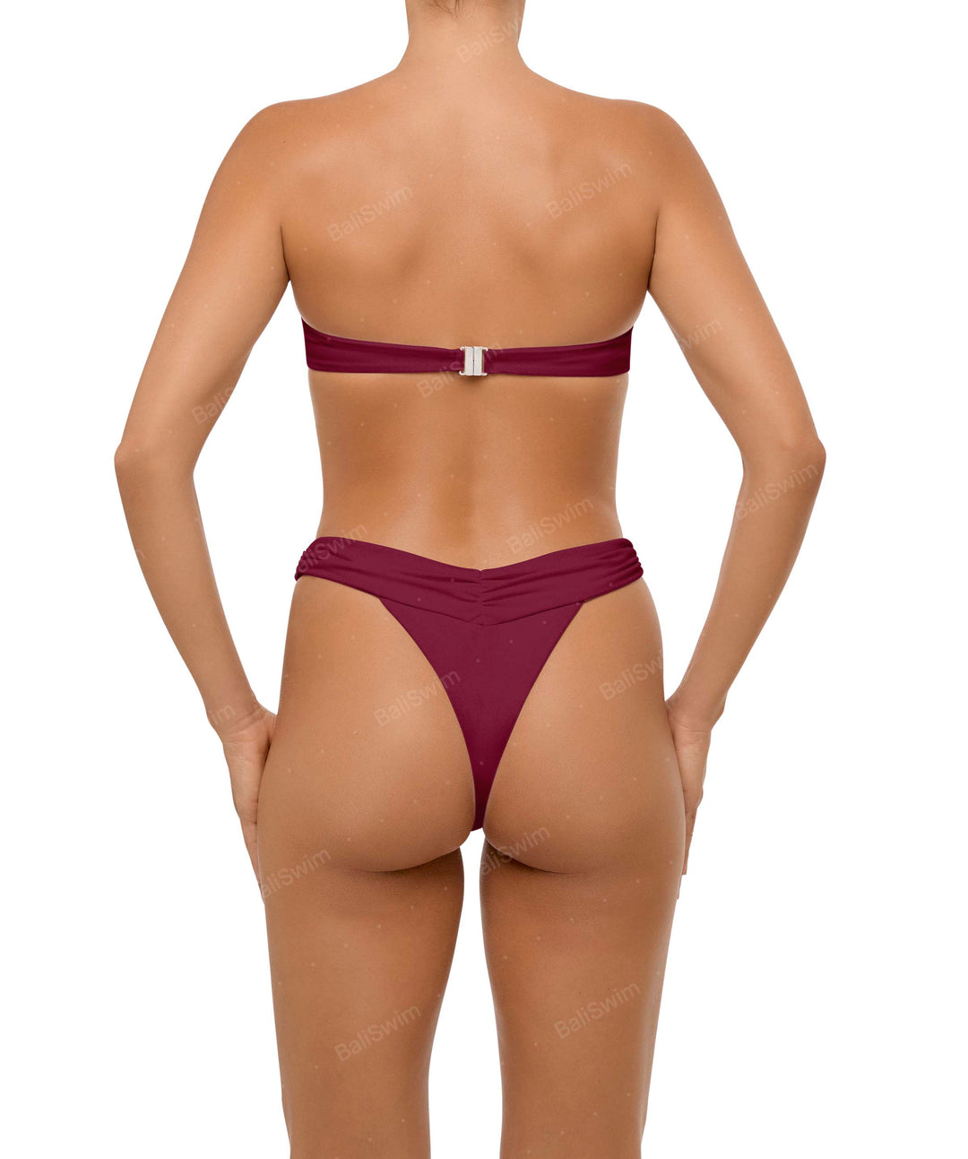 BSWS-B105 Ruched V-waist Bikini Bottom