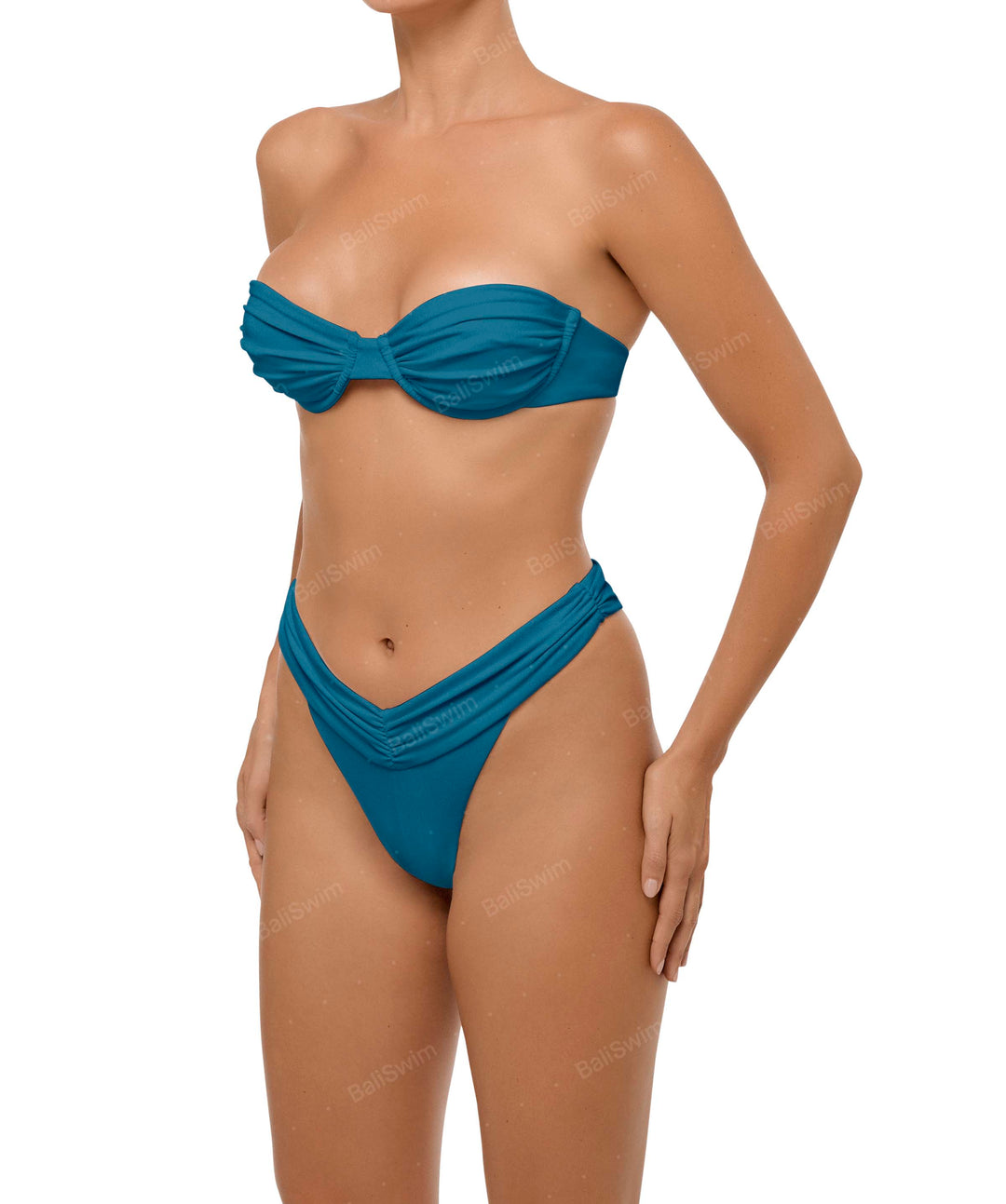 BSWS-B105 Ruched V-waist Bikini Bottom