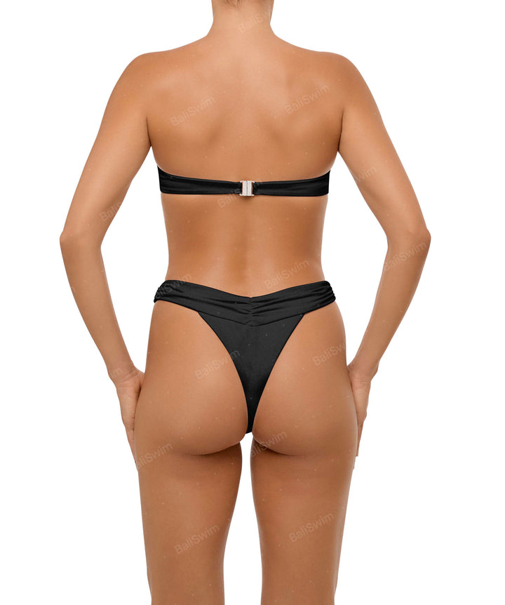 BSWS-B105 Ruched V-waist Bikini Bottom