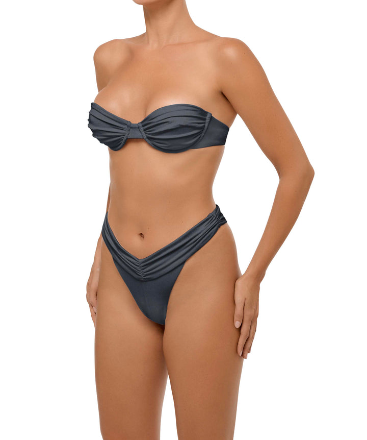 BSWS-B105 Ruched V-waist Bikini Bottom