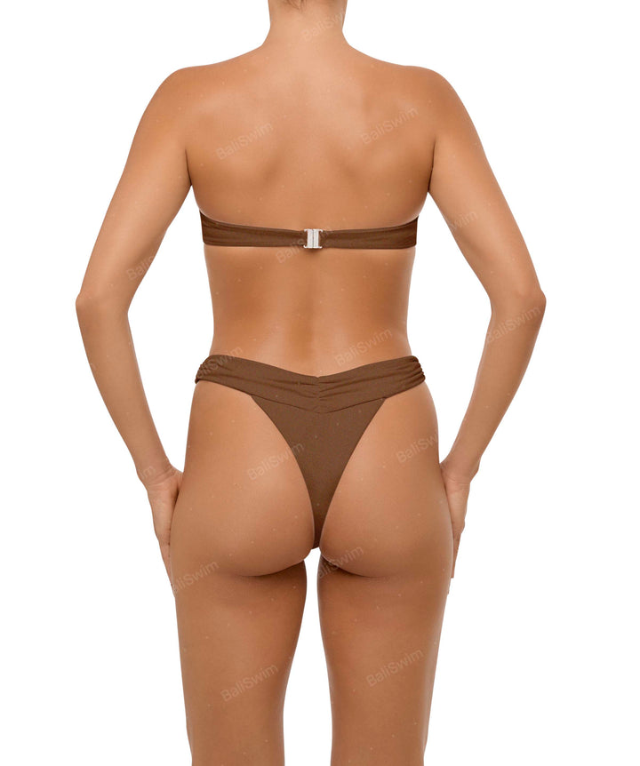 BSWS-B105 Ruched V-waist Bikini Bottom