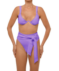 BSWS-B106 Waist Tie High Rise Bikini Bottom