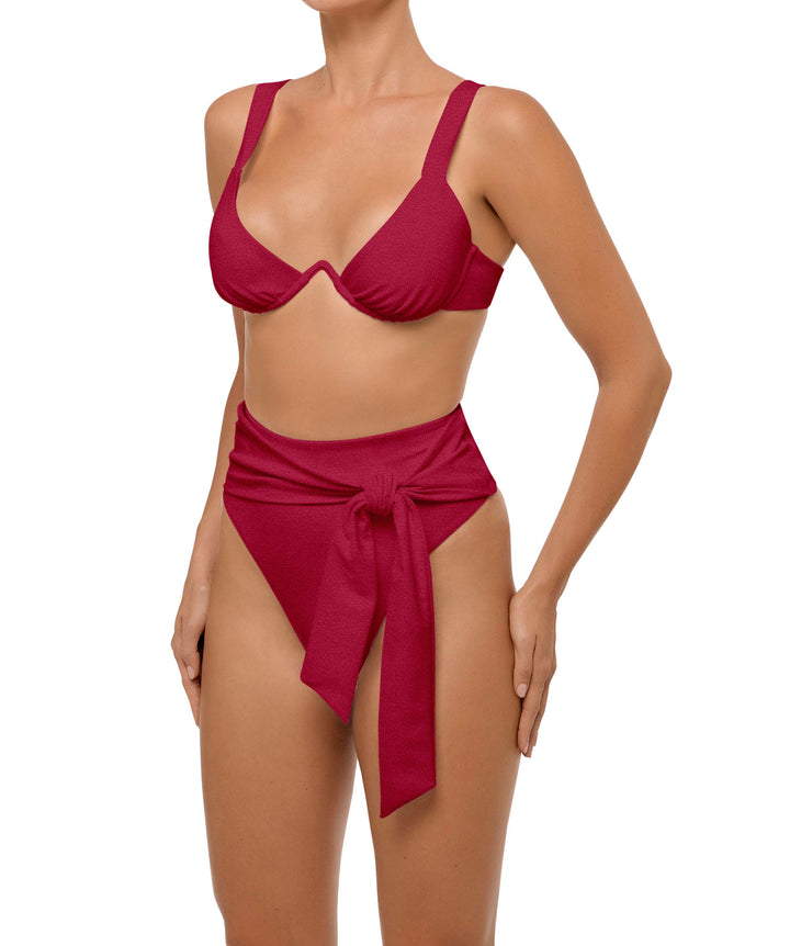 BSWS-T106 V-Wire Open Neckline Underwire Top