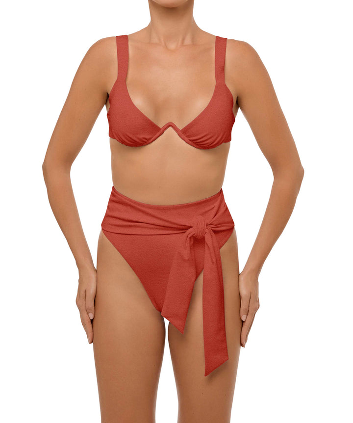 BSWS-T106 V-Wire Open Neckline Underwire Top