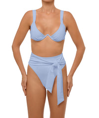 BSWS-B106 Waist Tie High Rise Bikini Bottom
