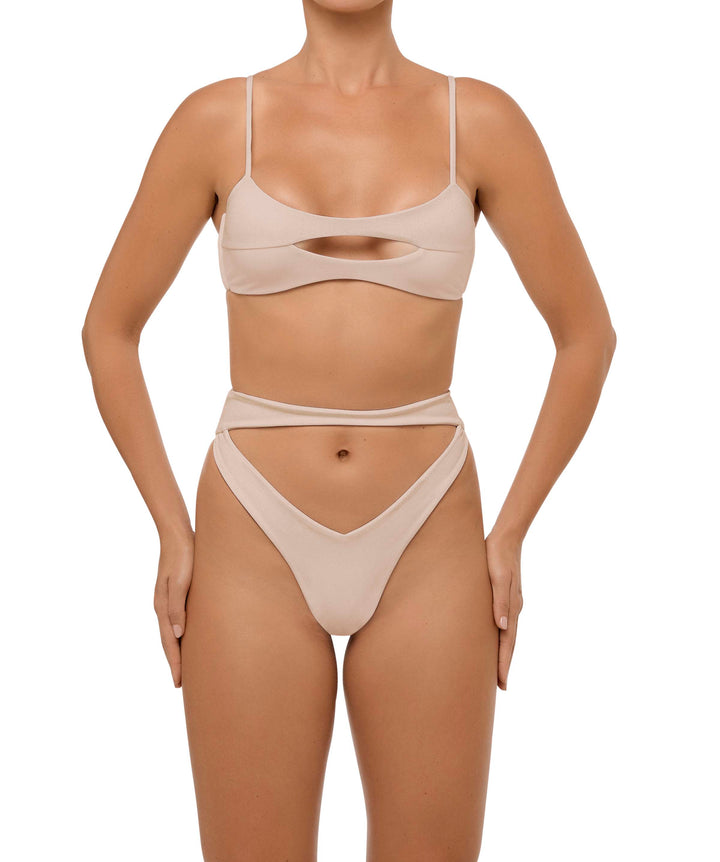 BSWS-T108 Cut-out Front Bralette Top