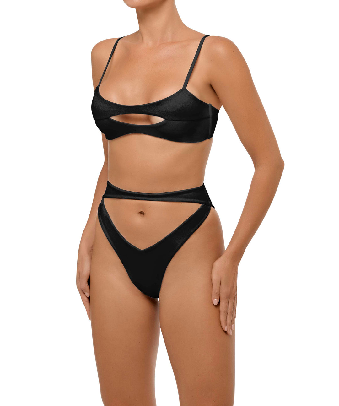 BSWS-T108 Cut-out Front Bralette Top