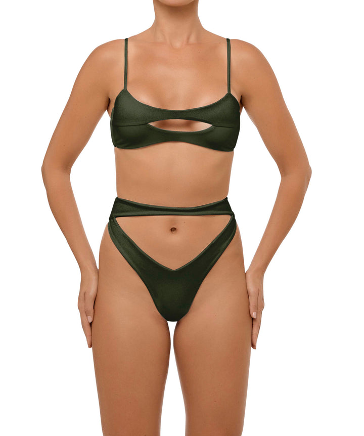 BSWS-T108 Cut-out Front Bralette Top