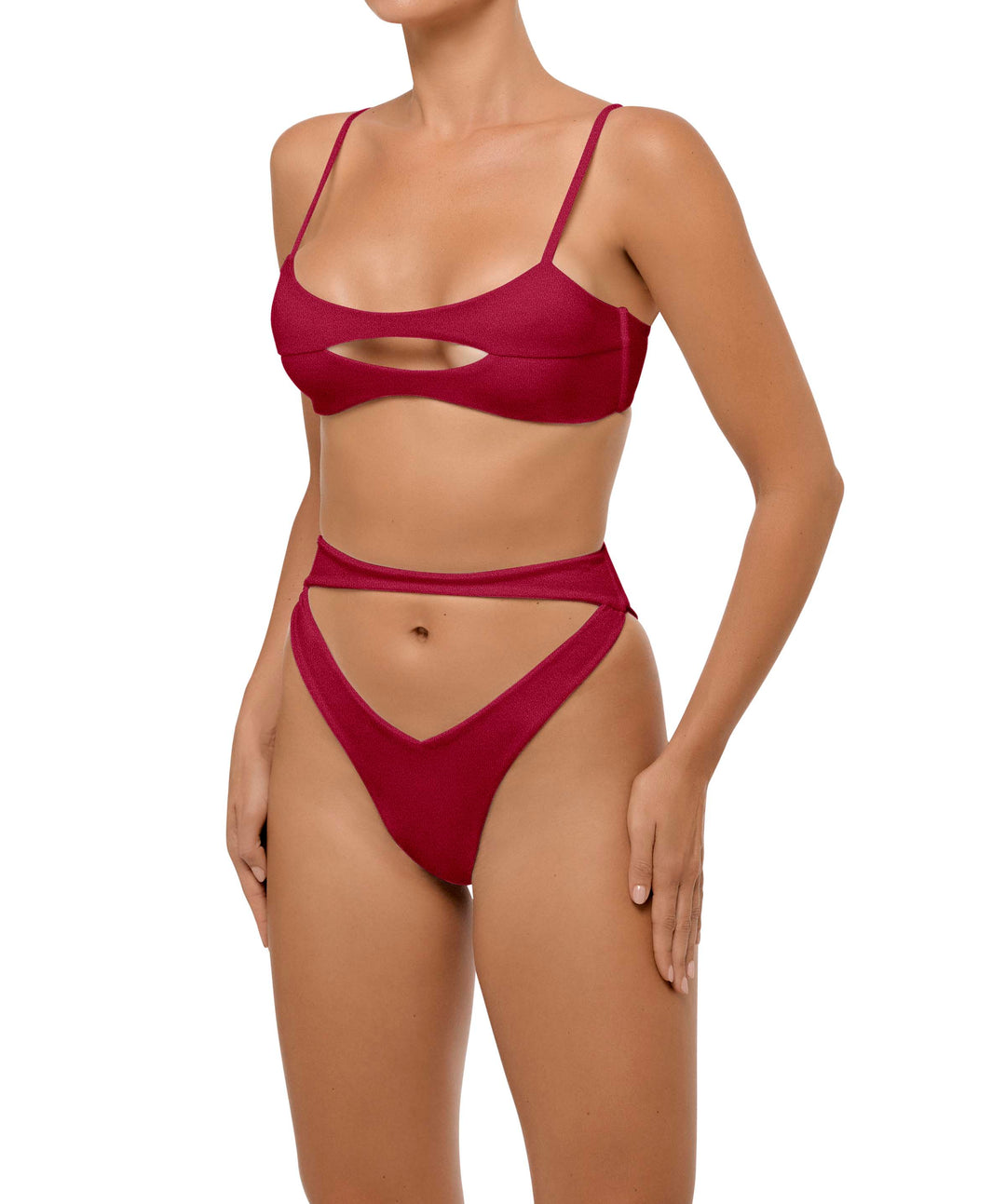 BSWS-T108 Cut-out Front Bralette Top