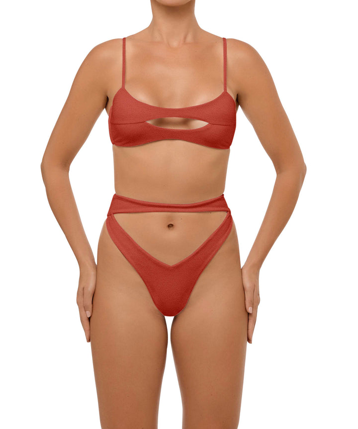 BSWS-T108 Cut-out Front Bralette Top