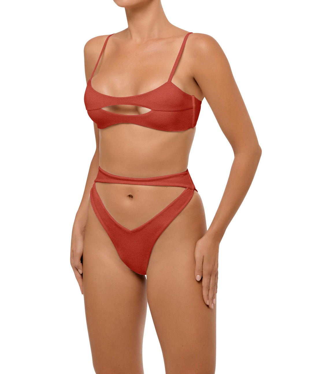 BSWS-T108 Cut-out Front Bralette Top