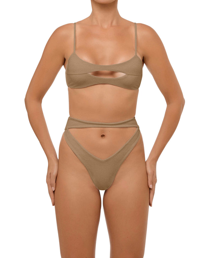 BSWS-T108 Cut-out Front Bralette Top