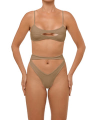 BSWS-T108 Cut-out Front Bralette Top