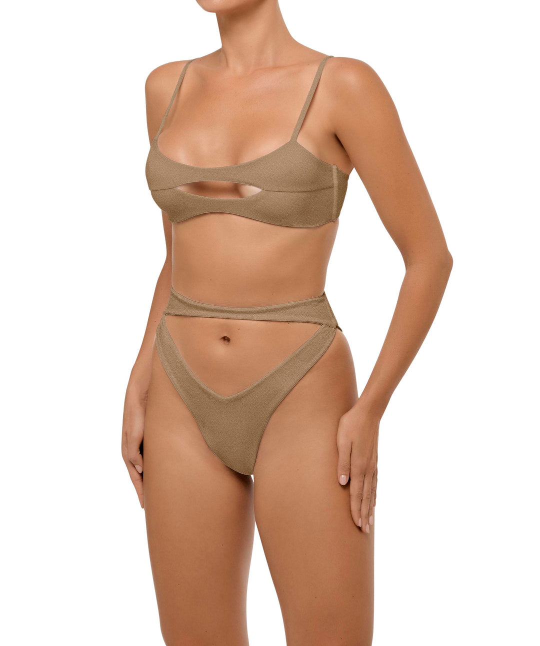 BSWS-T108 Cut-out Front Bralette Top