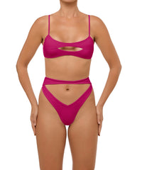 BSWS-T108 Cut-out Front Bralette Top