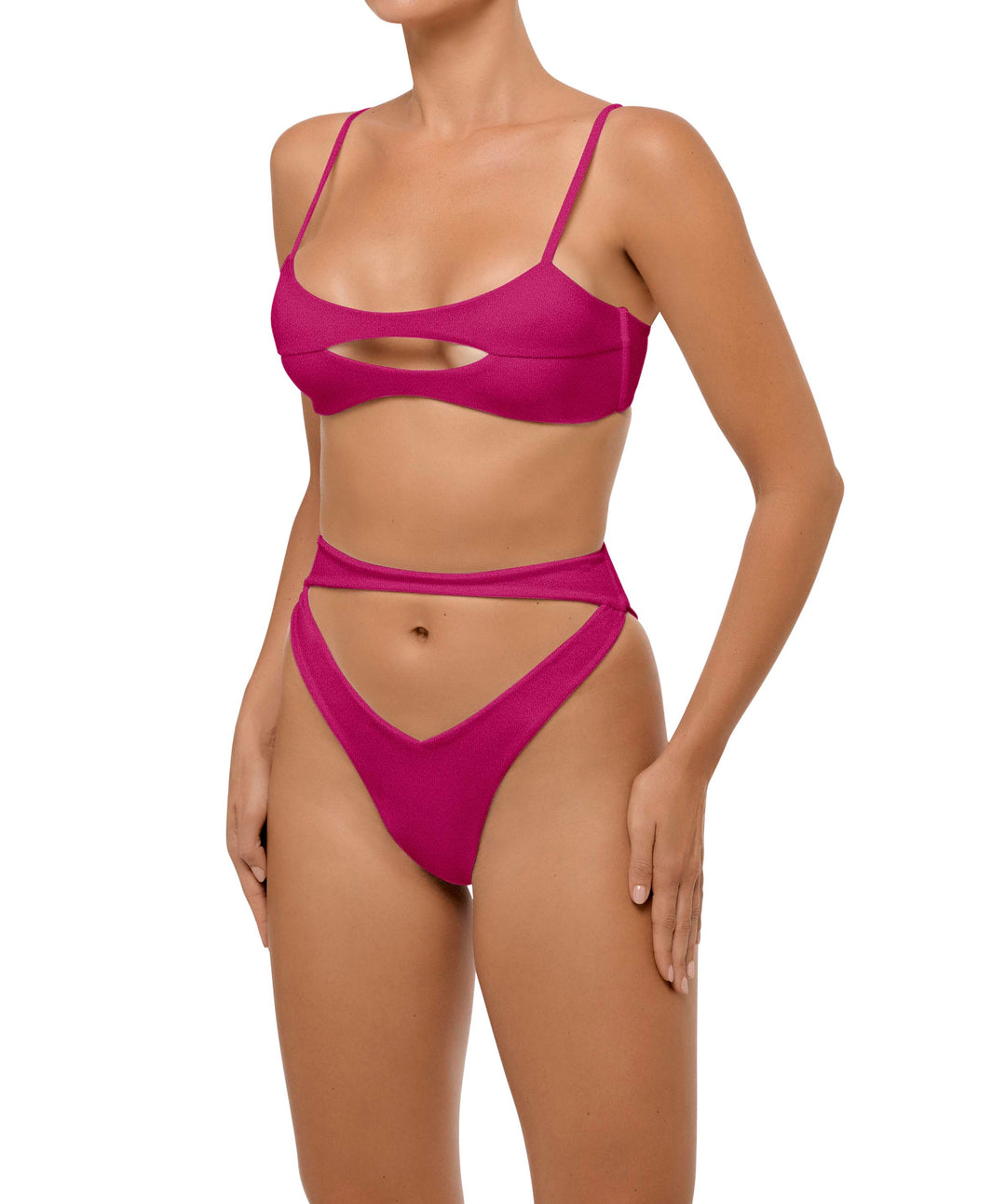 BSWS-T108 Cut-out Front Bralette Top
