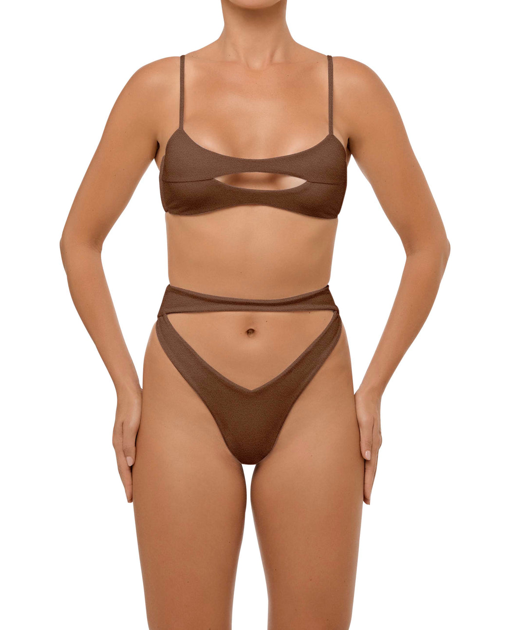 BSWS-T108 Cut-out Front Bralette Top