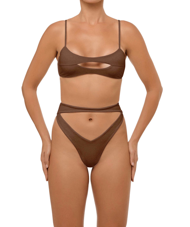 BSWS-T108 Cut-out Front Bralette Top