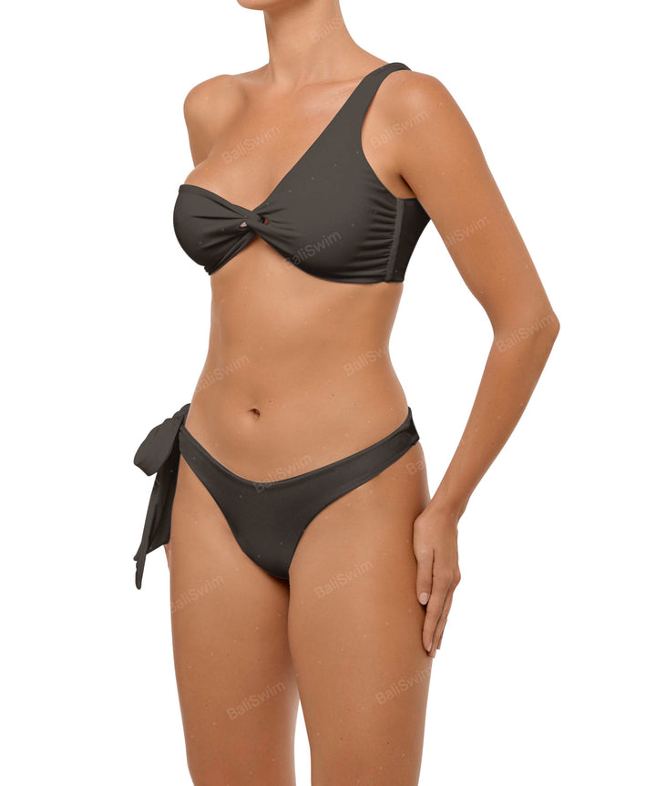 BSWS-B109 Single Side Wide Tie Side Bikini Bottom