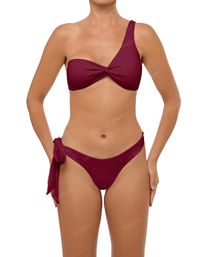 BSWS-T109 Asymmetric Loop Bikini Top