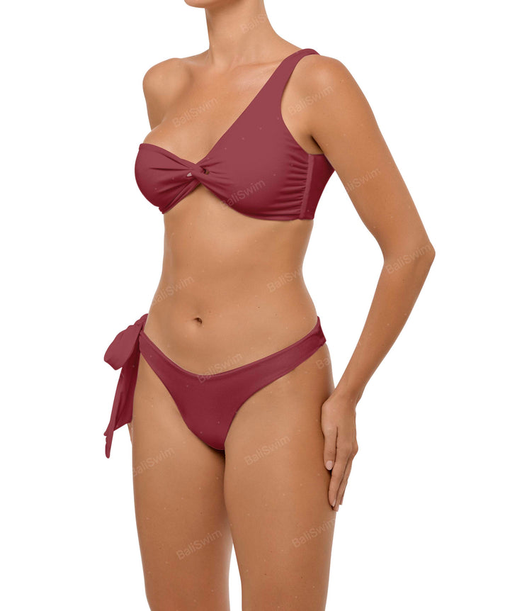 BSWS-T109 Asymmetric Loop Bikini Top